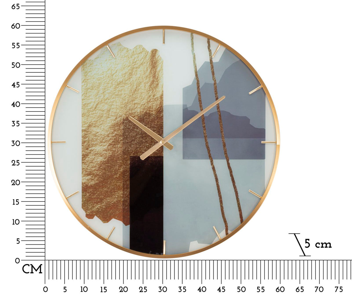 OROLOGIO GLASS MOTIF CM Ø 60X5 - FERRETTI