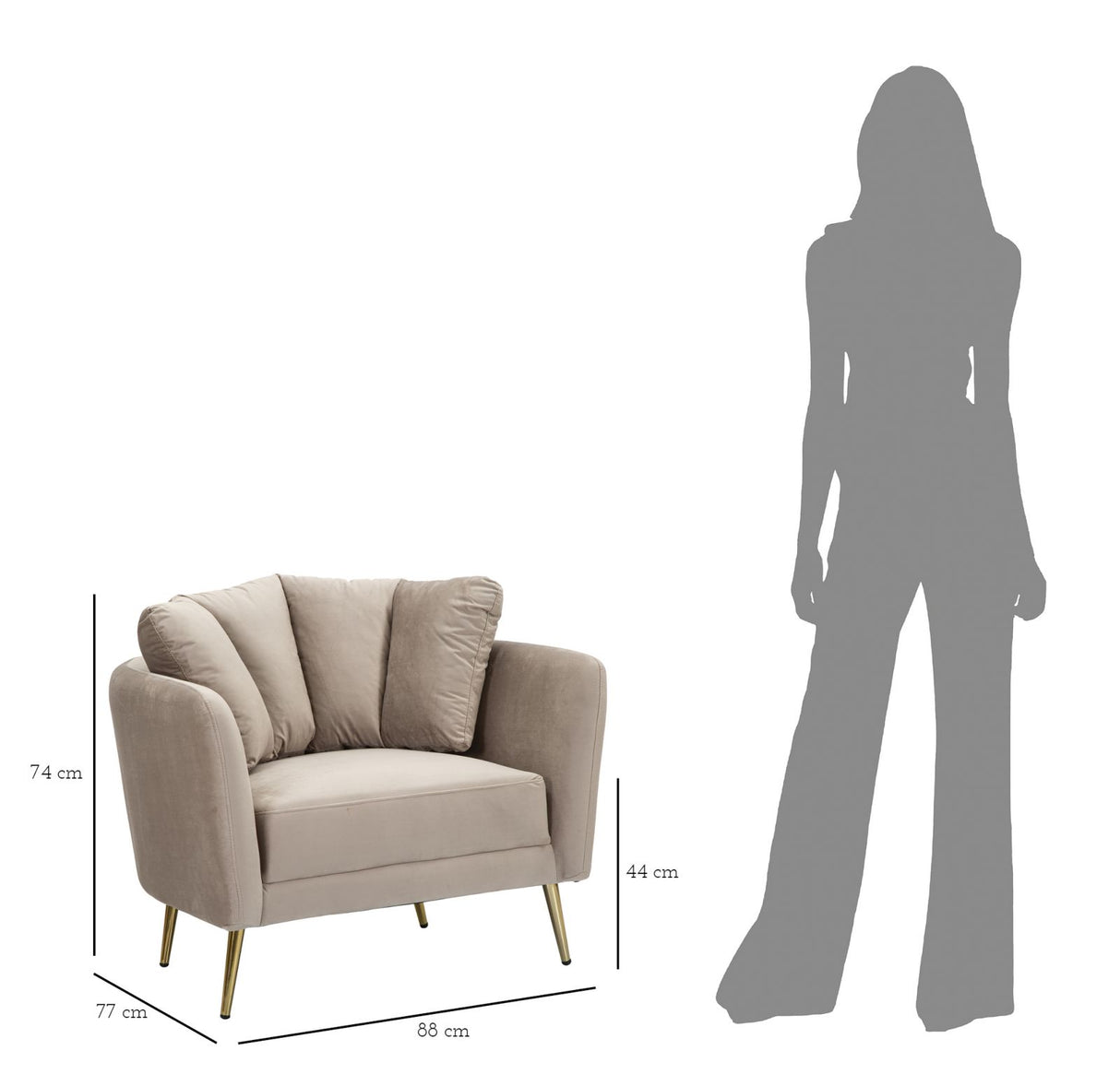 POLTRONA KIEV GRIGIA - FERRETTI