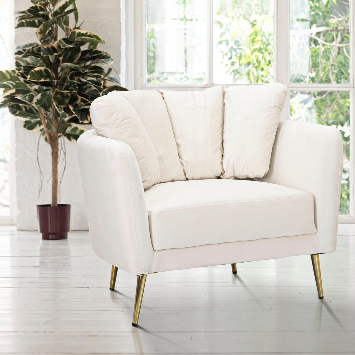 POLTRONA KIEV CREMA - FERRETTI