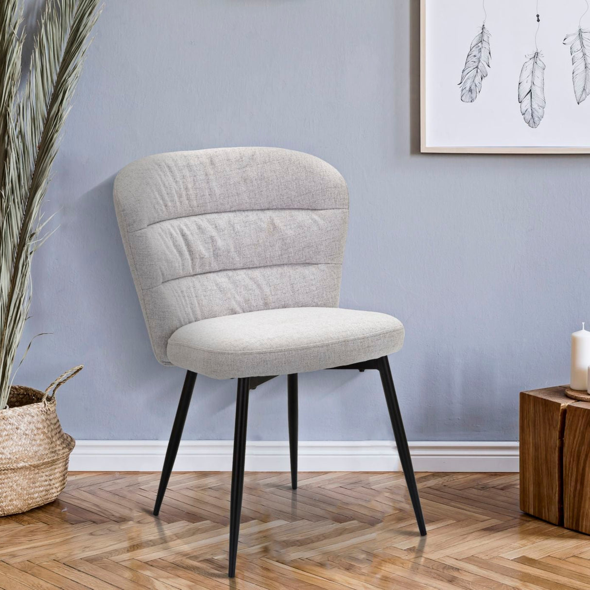 SEDIA LOSANNA GRIGIA SET 2 PZ - FERRETTI