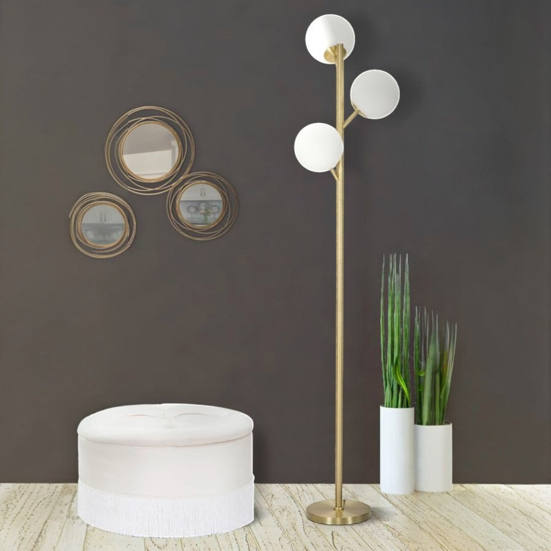 LAMPADA DA TERRA GLAMY 3 LUCI - FERRETTI