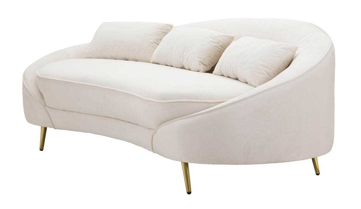 DIVANO 3 POSTI OSLO C/CUSCINI CREMA - FERRETTI