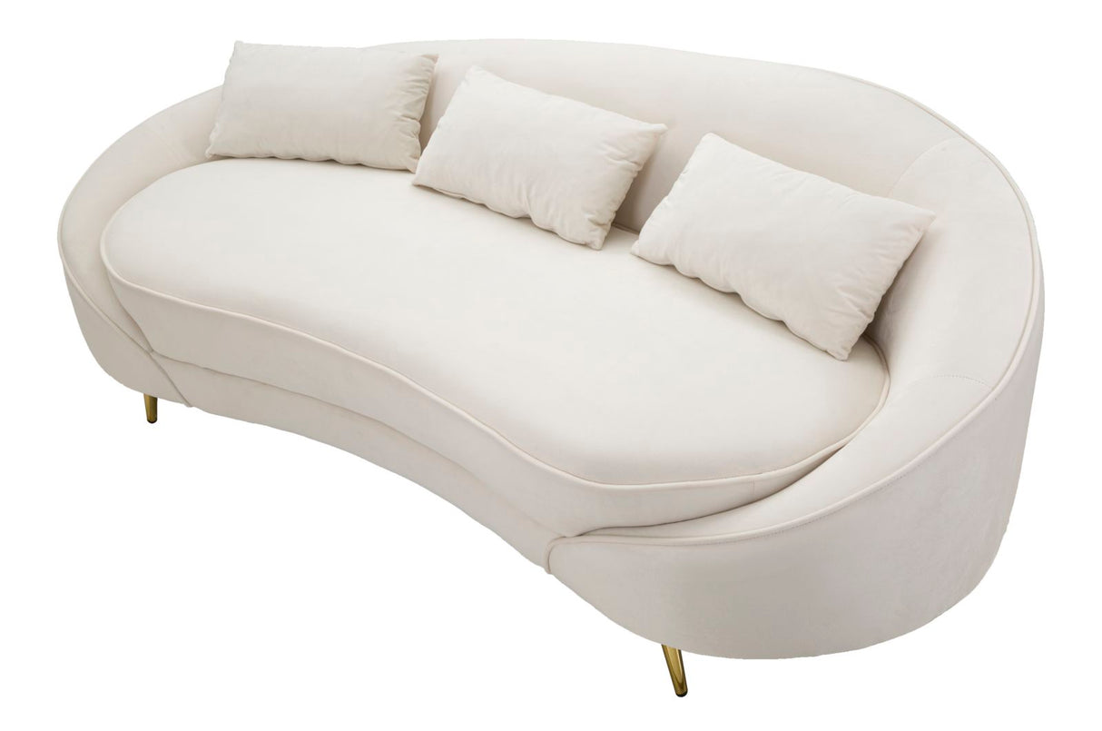DIVANO 3 POSTI OSLO C/CUSCINI CREMA - FERRETTI