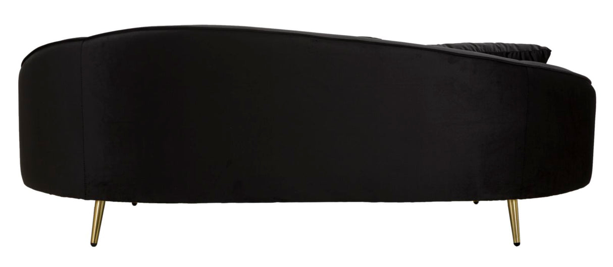 DIVANO 3 POSTI OSLO C/CUSCINI  NERO - FERRETTI