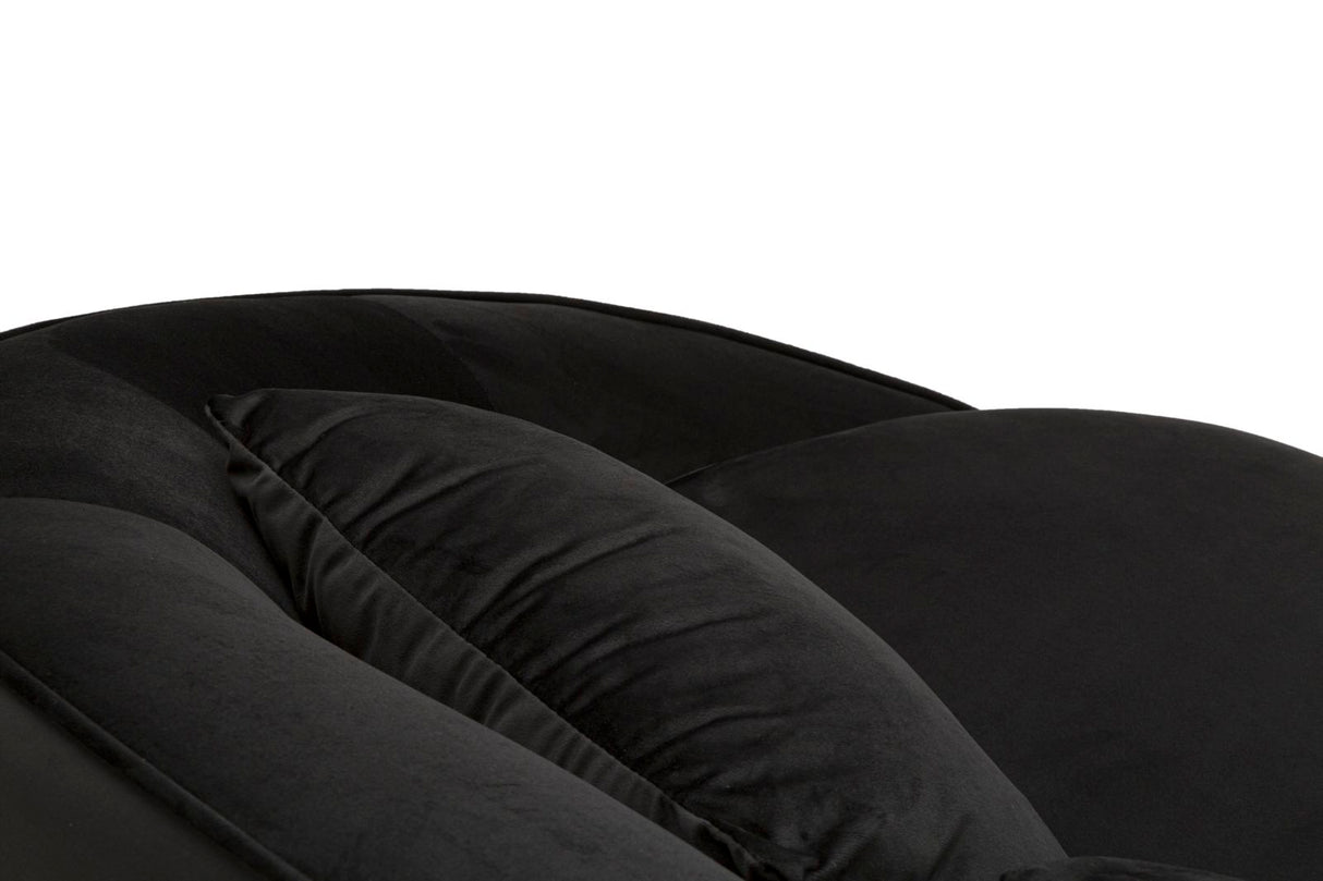 DIVANO 3 POSTI OSLO C/CUSCINI  NERO - FERRETTI