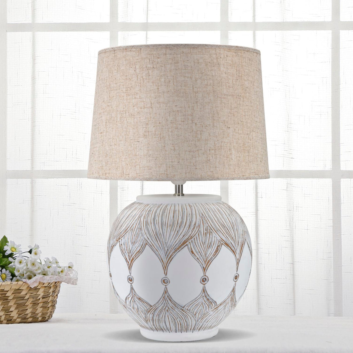 LAMPADA DA TAVOLO RESINA ROT. ATENE - FERRETTI