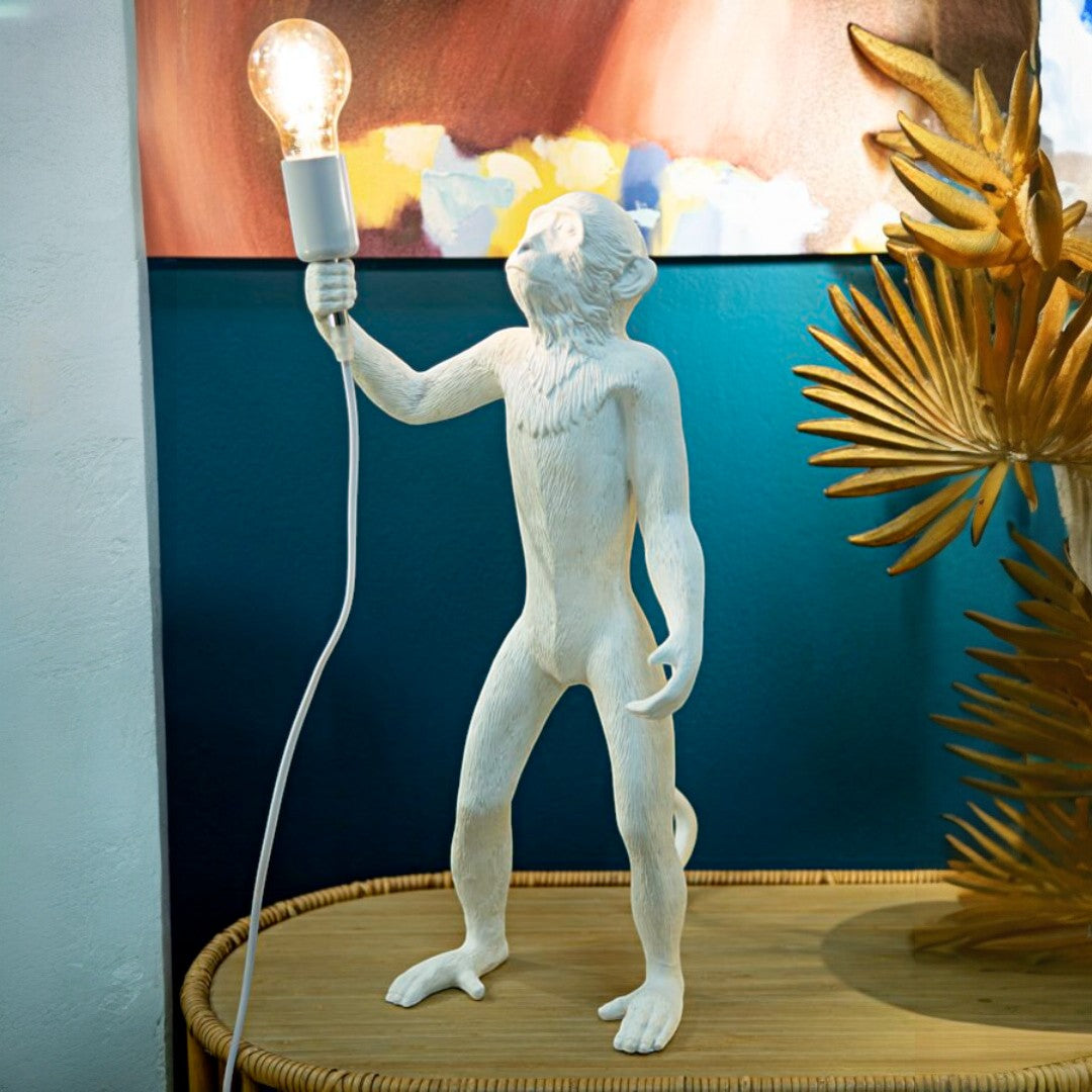 LAMPADA DA TAVOLO MONKEY BIANCO - FERRETTI