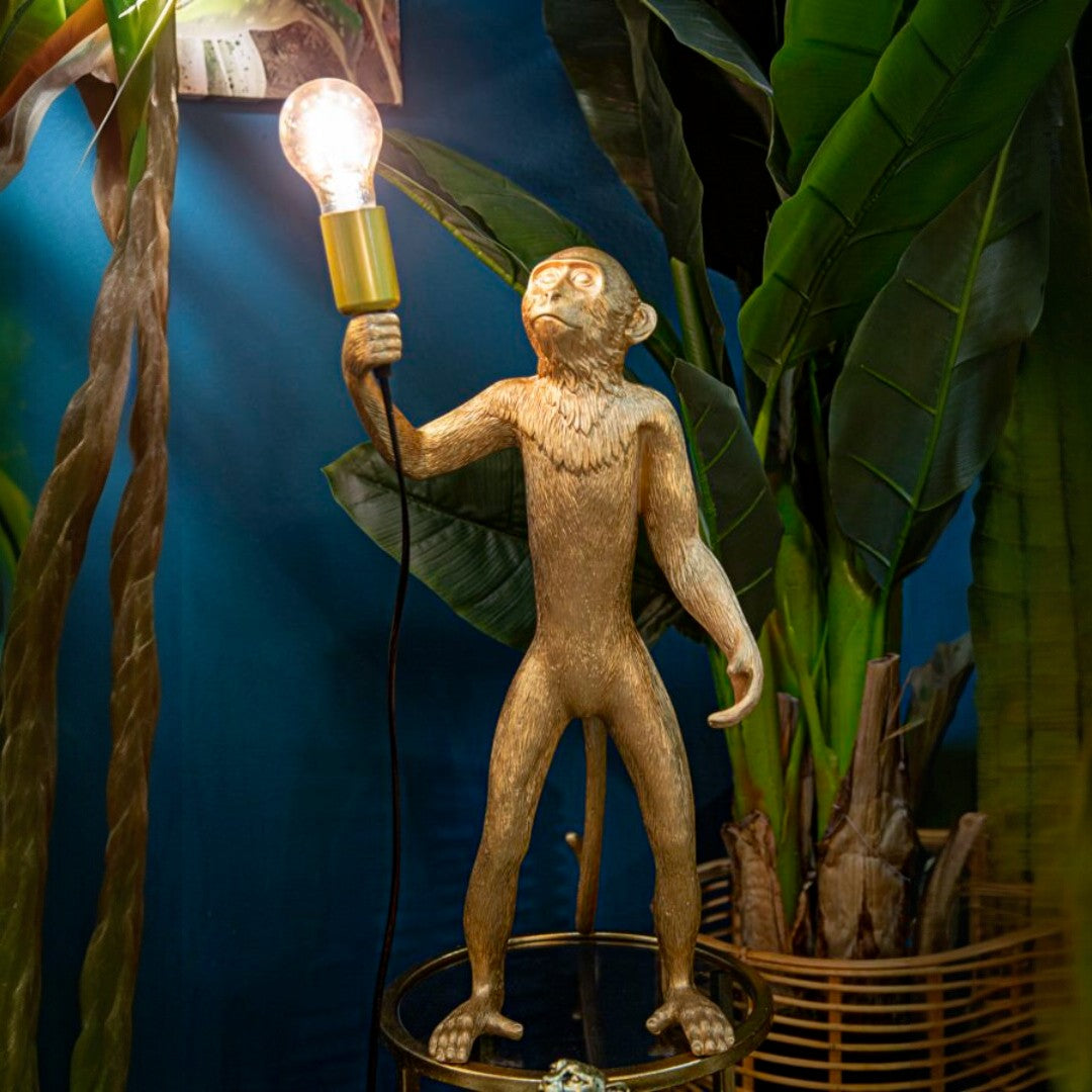 LAMPADA DA TAVOLO MONKEY ORO - FERRETTI