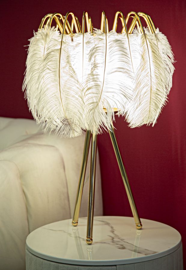 LAMPADA DA TAVOLO FEATHER STAND - FERRETTI