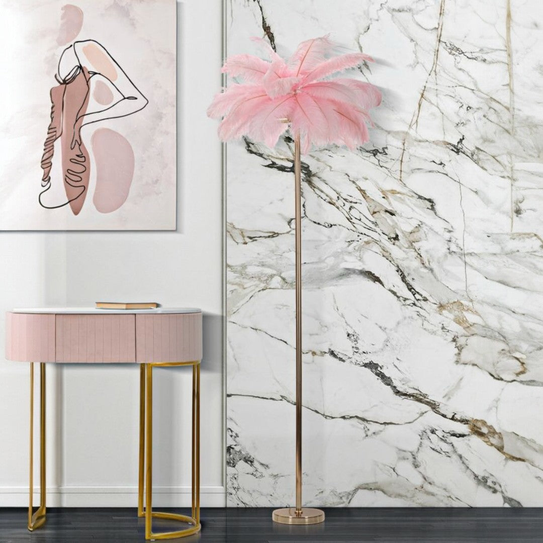 LAMPADA DA TERRA PALM ROSA - FERRETTI