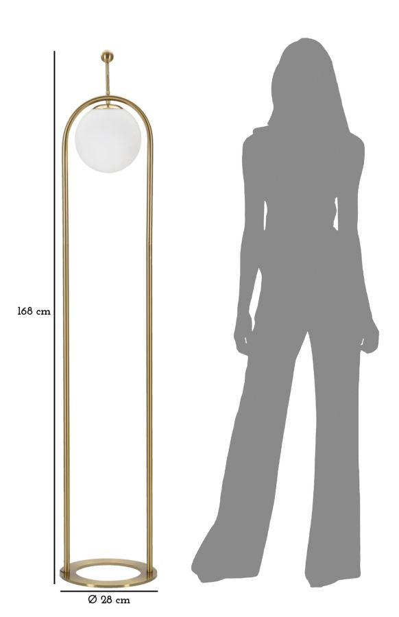 LAMPADA DA TERRA GLAMY ARC - FERRETTI