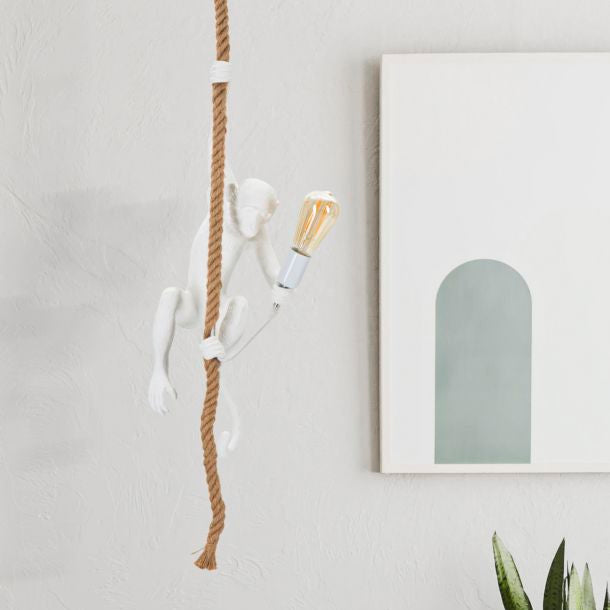 LAMPADARIO MONKEY BIANCO - FERRETTI