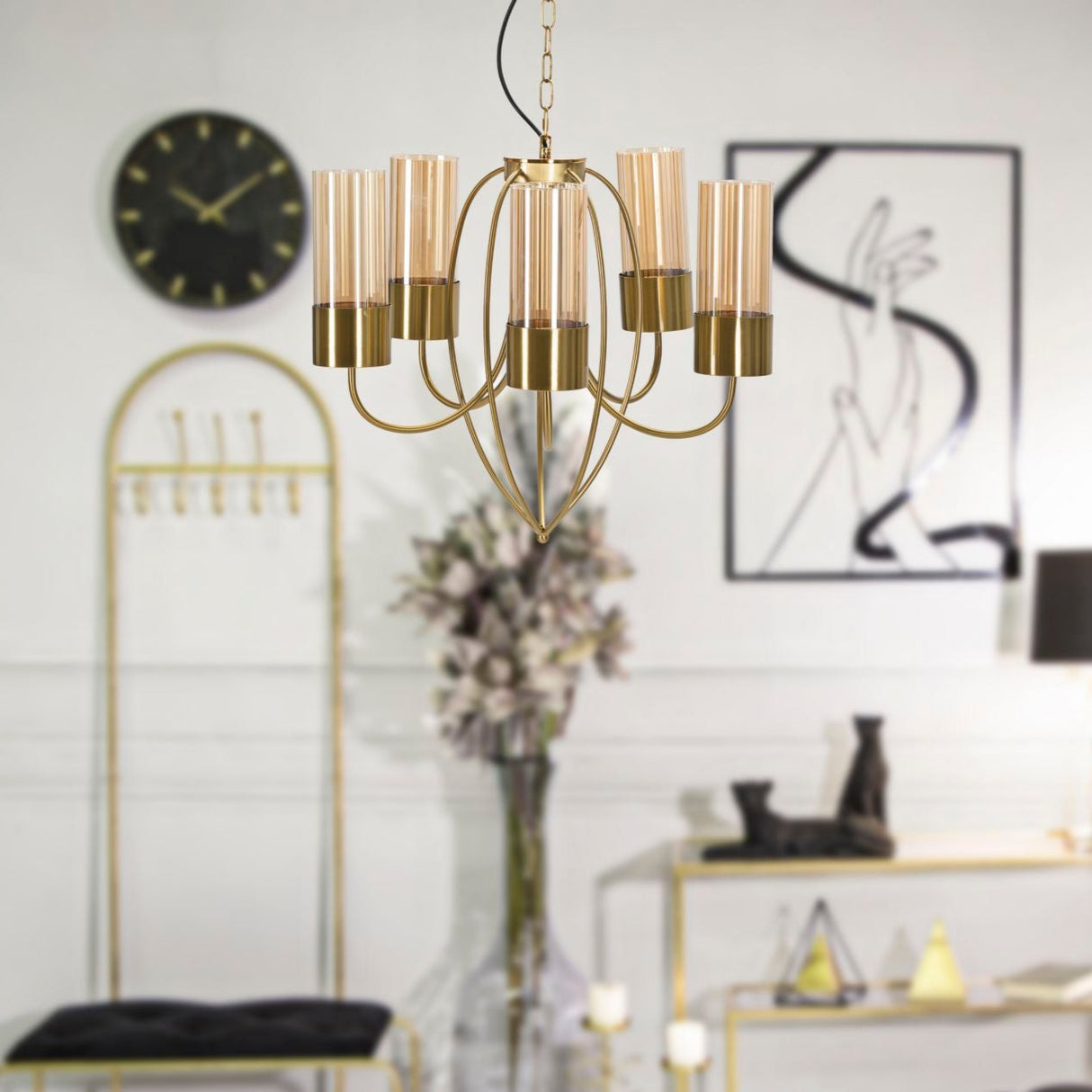 LAMPADARIO VERSAILLES 5 LUCI - FERRETTI