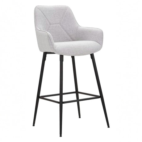 SGABELLO BAR GRIGIO SET 2 PZ - FERRETTI