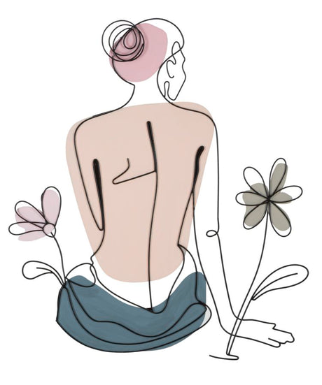 PANNELLO DA MURO LADY W/FLOWER CM 80X1