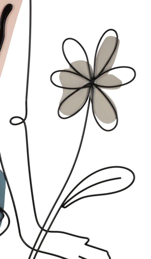 PANNELLO DA MURO LADY W/FLOWER - FERRETTI