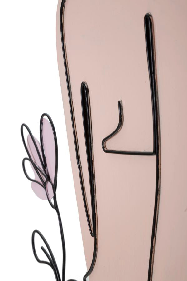 PANNELLO DA MURO LADY W/FLOWER - FERRETTI