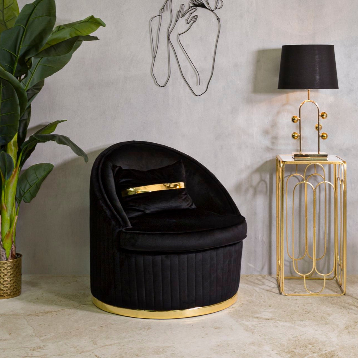 POLTRONA SPACE PLUS NERA - FERRETTI