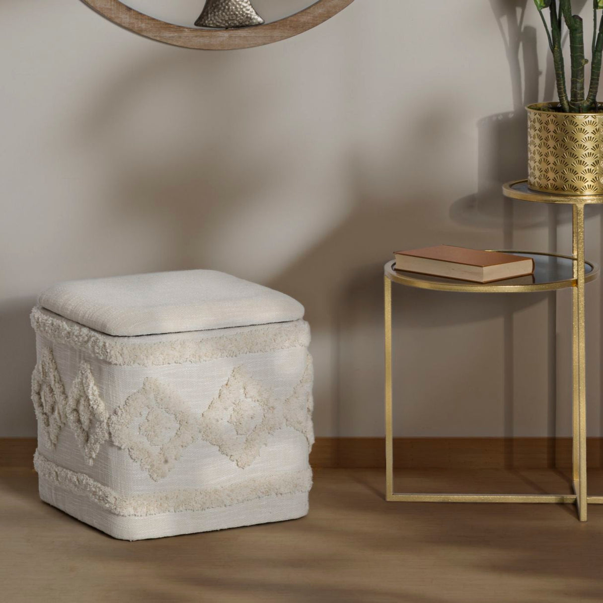 PUFF CONTENITORE DAMASCO QUADRATO - FERRETTI