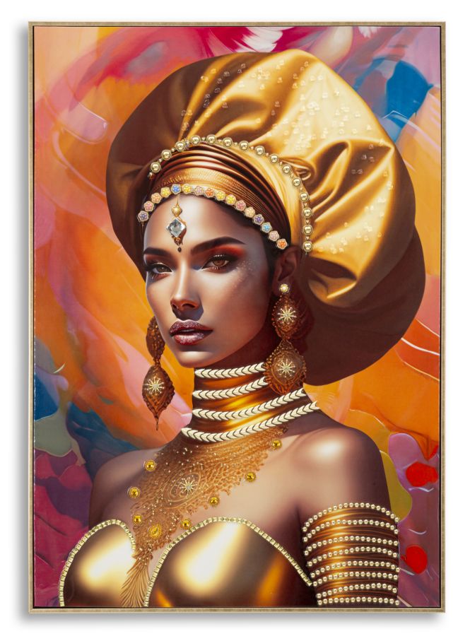 DIPINTO SU TELA C/CORNICE SAMIRA -B- CM 72X4