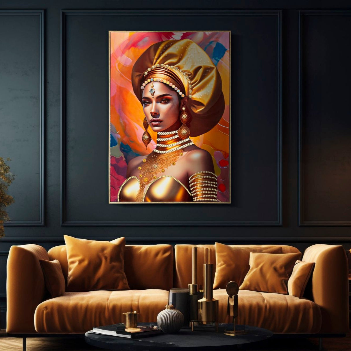 DIPINTO SU TELA C/CORNICE SAMIRA -B- FERRETTI