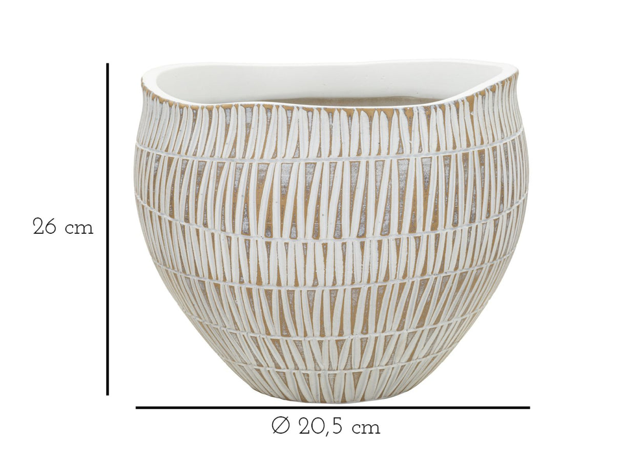 CACHEPOT RESINA STIKY CM Ø 26X20,5 - FERRETTI