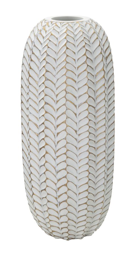 VASO RESINA LEAF CM Ø 18