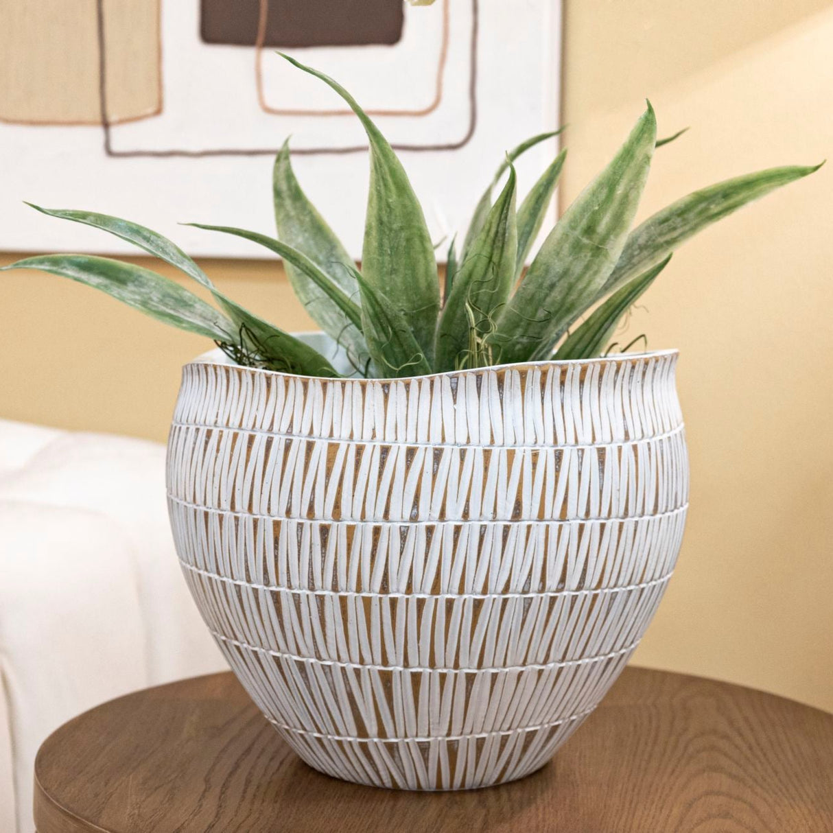 CACHEPOT RESINA STIKY CM Ø 30,5X24,5 - FERRETTI