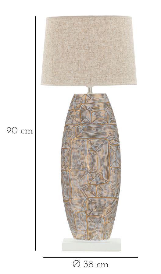 LAMPADA DA TAVOLO RESINA ECLIPS TOWER - FERRETTI