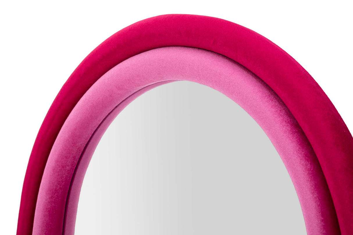 SPECCHIO DA MURO CLOE VELLUTO FUXIA - FERRETTI
