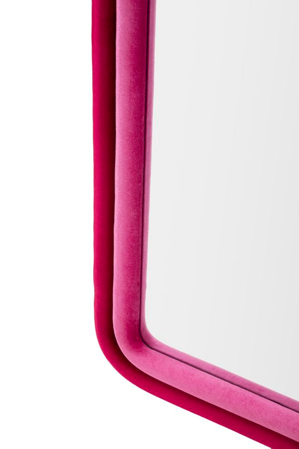 SPECCHIO DA MURO CLOE VELLUTO FUXIA - FERRETTI