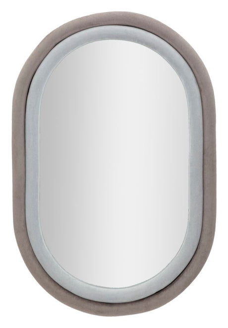 SPECCHIO DA MUTO ANTONY VELLUTO GRIGIO/MIX CM 60X4X90