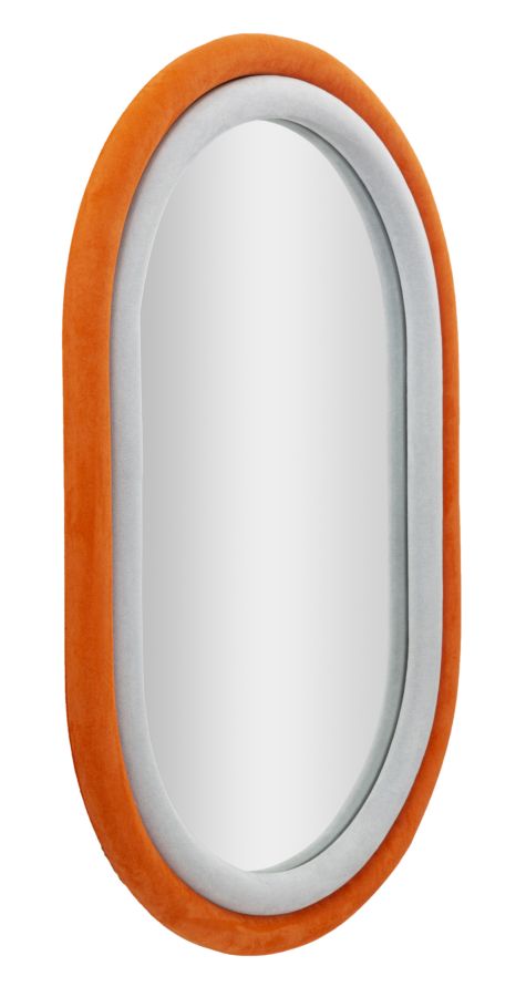 SPECCHIO DA MURO ANTONY VELLUTO ARANCIO/MIX - FERRETTI