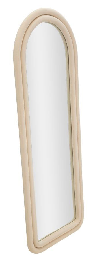 SPECCHIO DA MURO CLOE VELLUTO CREMA - FERRETTI