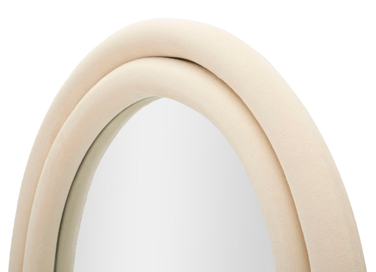 SPECCHIO DA MURO CLOE VELLUTO CREMA - FERRETTI