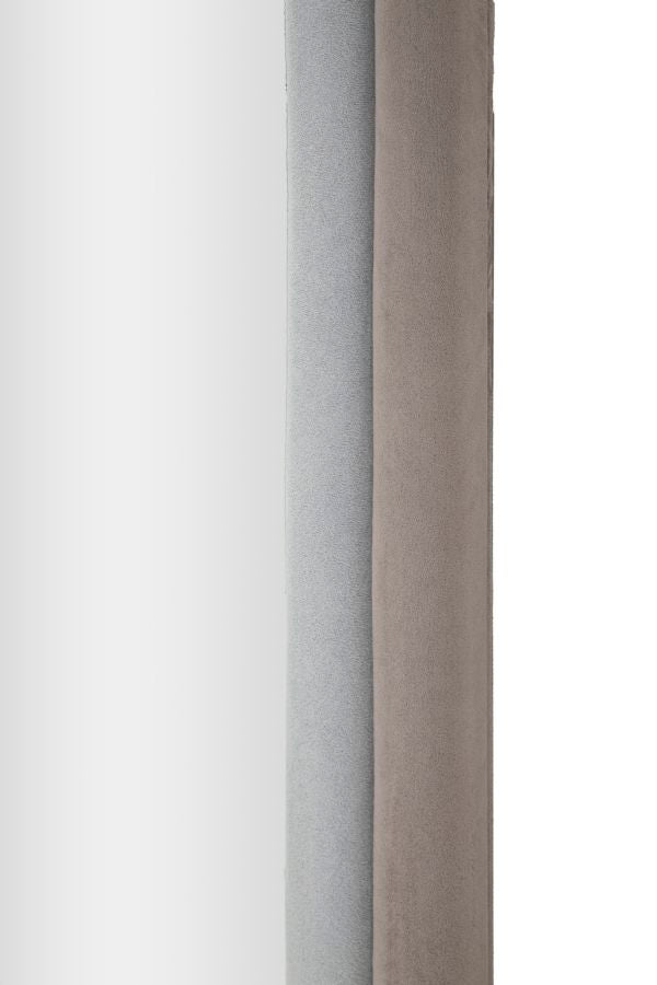 SPECCHIO DA MURO CLOE VELLUTO GRIGIO - FERRETTI