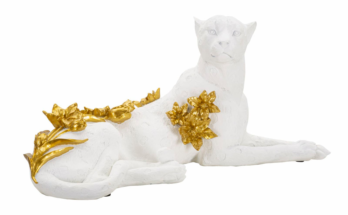 LEOPARDO WHITE/GOLD CM 53X21