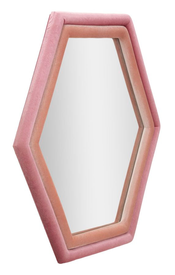 SPECCHIO DA MURO TONY VELLUTO ROSA/MIX - FERRETTI