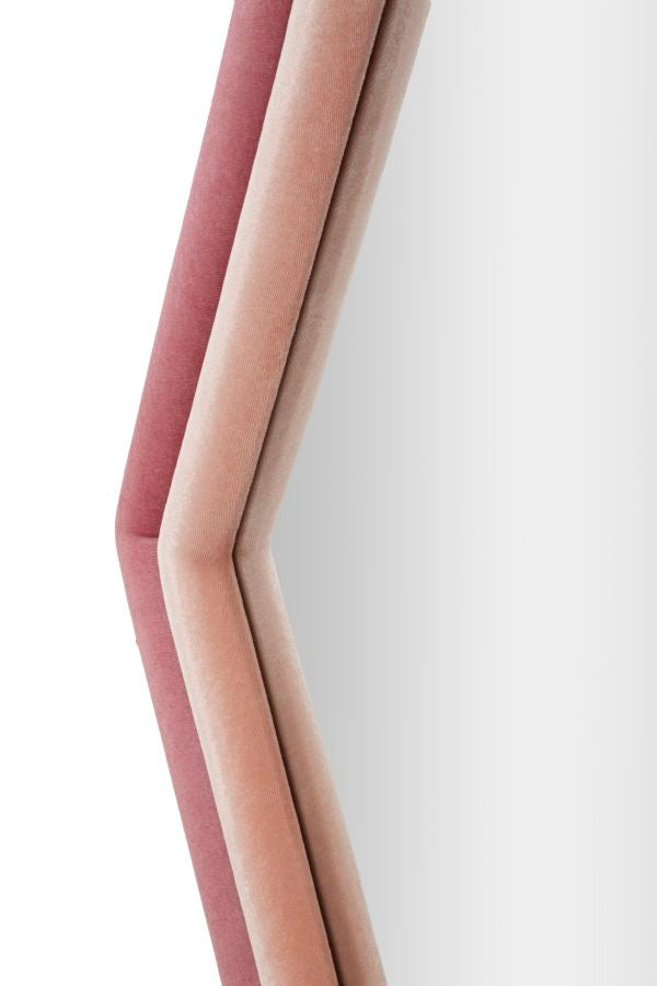 SPECCHIO DA MURO TONY VELLUTO ROSA/MIX - FERRETTI