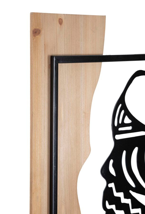 PANNELLO DA MURO TRIBAL FERRO E WOOD - FERRETTI