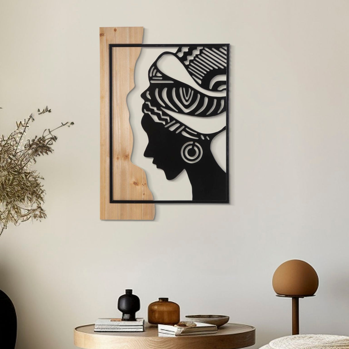 PANNELLO DA MURO TRIBAL FERRO E WOOD - FERRETTI