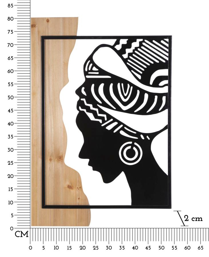 PANNELLO DA MURO TRIBAL FERRO E WOOD - FERRETTI