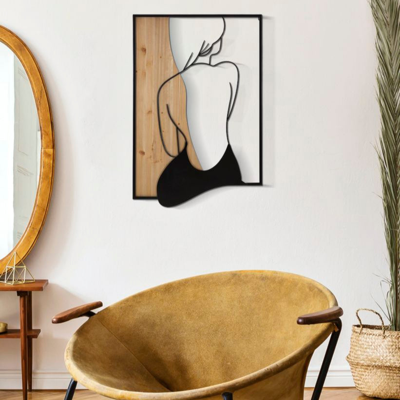 PANNELLO DA MURO BEAUTY FERRO E WOOD