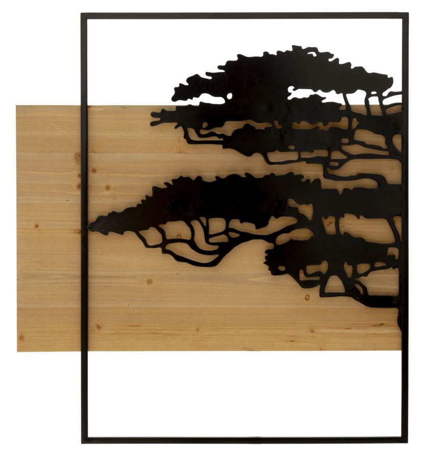 PANNELLO DA MURO LAGOS FERRO E WOOD SET 3PZ - FERRETTI