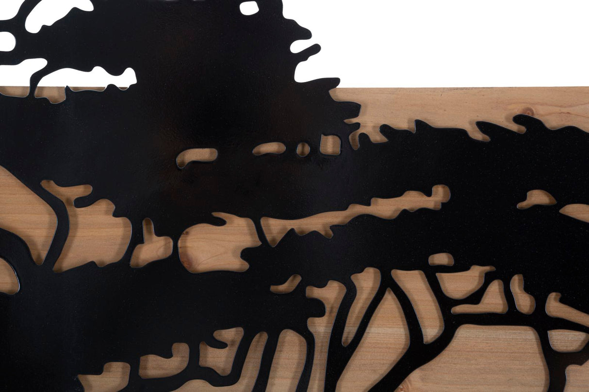 PANNELLO DA MURO LAGOS FERRO E WOOD SET 3PZ - FERRETTI