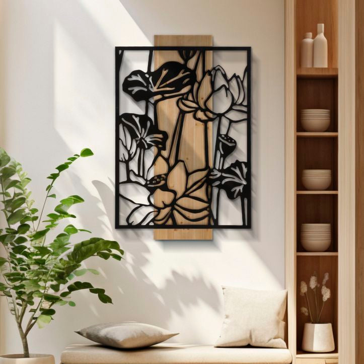 PANNELLO DA MURO LOTUS FERRO E WOOD - FERRETTI