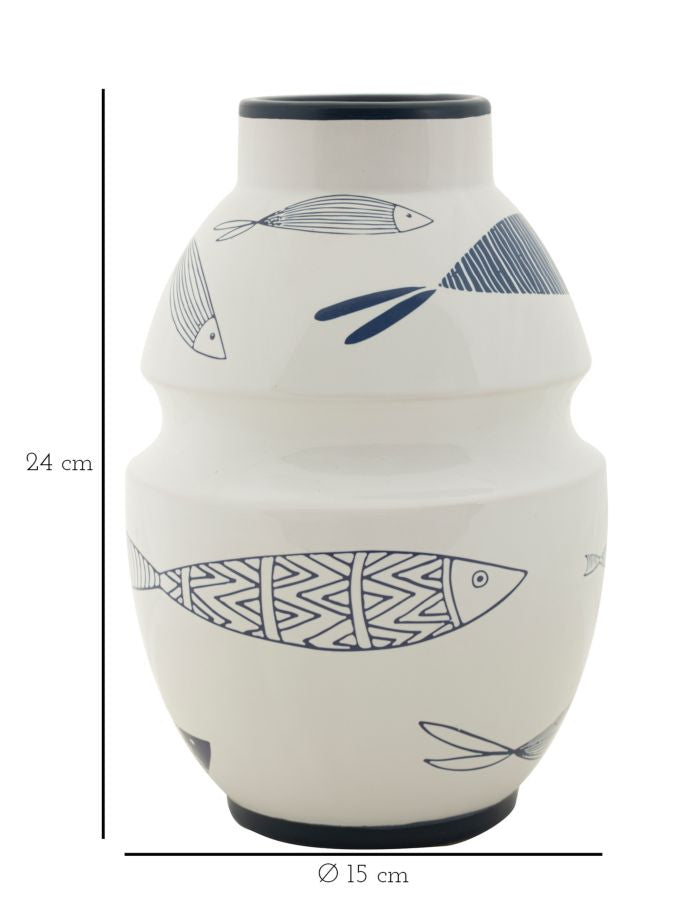 VASO CERAMICA FISH - FERRETTI