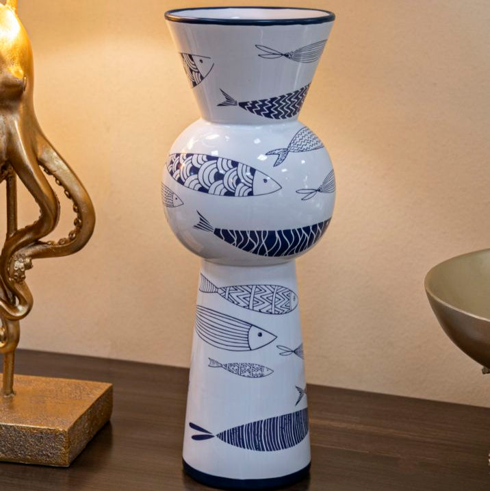 VASO CERAMICA FISH TALL - FERRETTI