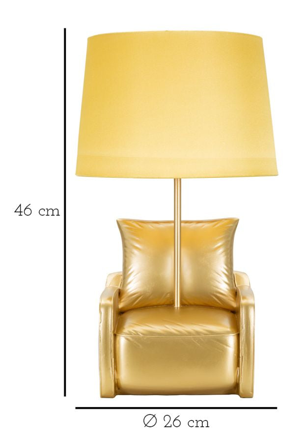 LAMPADA DA COMODINO MIDCENTURY GIALLA - FERRETTI