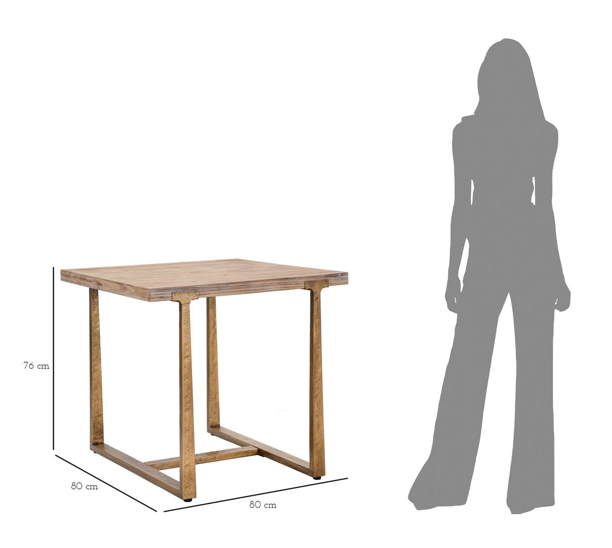 TAVOLO ANKARA CM 80X80X76 - FERRETTI